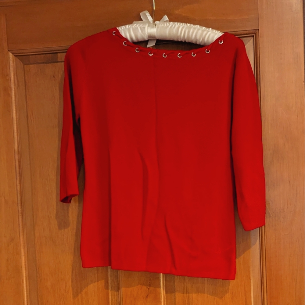 Joseph Red Knit Top